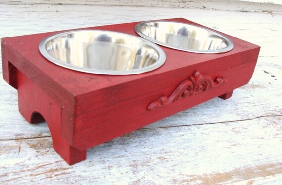 Dog Bowl Holder Cat Dish Elevated Dog Feeder by