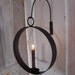 Hanging Iron Candleholder Circle of Love Industrial Simple Lighting
