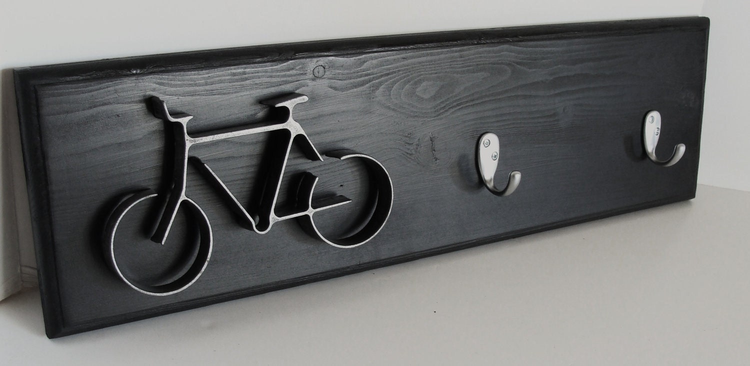 Key Hook Rack Metal Bike Art Sculpture Bike Wall Hanging