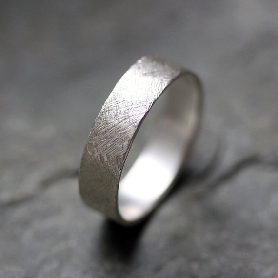 sterling silver man wedding ring