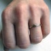 Gold daisy ring - tiny flower ring - 14k yellow gold - solid gold - handmade to order in your size