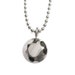 Modern Rock Round Brilliant Necklace