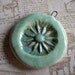 Aqua, Aqua Pale Blue Green Ceramic Focal Pendant