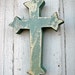 Recycled Wood Green Cross