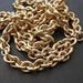 Vintage Gold Plated on Raw Brass Chain (26 inches) (C608)