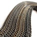 LAST Set - Vintage Brass Plated Curb Chain Necklaces (2X) (19 Inches) (C590)