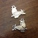 LAST Set - Antiqued Silver Plated Pewter Taurus Bull Pendants (16X) (M801)