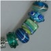 5 Handmade Artisan Glass Lampwork Bracelet Beads will fit Pandora and Troll Bracelets number 318 SRA