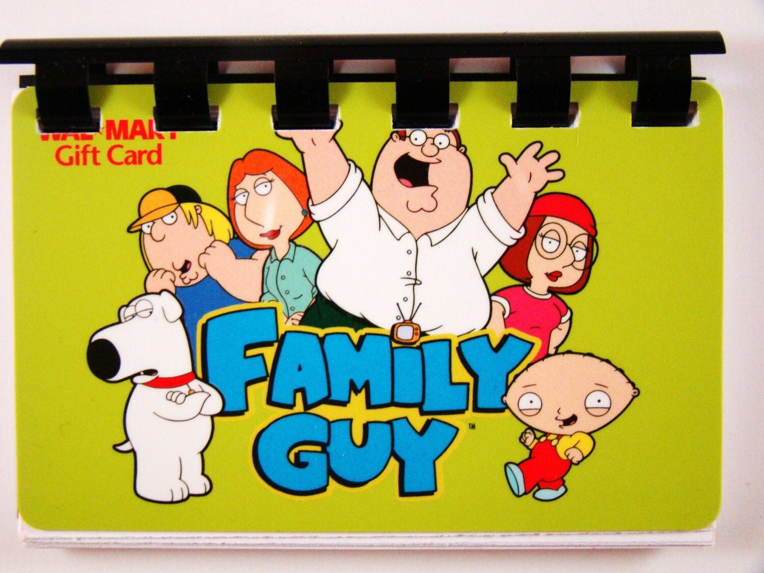 Family Guy Gift card Recycled and Repurposed