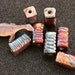 Raku Geologic Rectangle Beads