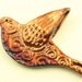 Raku Peace Dove Pendant