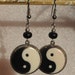 Yin Yang Earrings (Buffalo Horn & Bone)