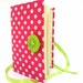 Pink Journal notebook, journal diary,hand bound with lined paper, for writing, pink green, Girly journal, handmade books