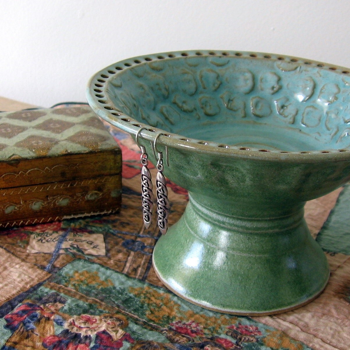 Pedestal Earring Jewelry Bowl