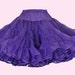 Super Full Knee Length Petticoat with ribbon hem----------pick a color