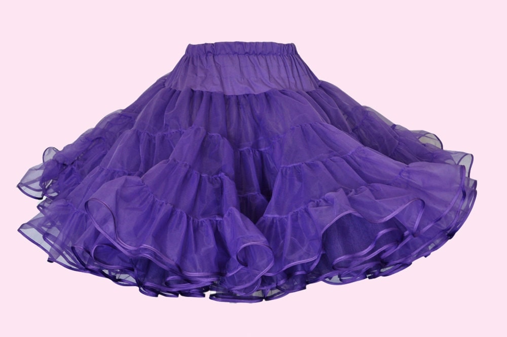 Super Full Petticoat with ribbon hem pick a color pick a