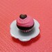 Strawberry Frosted Chocolate Cupcake--MINIATURE