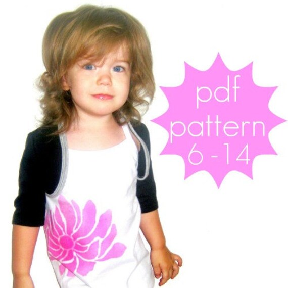 Bolero shrug sewing pattern