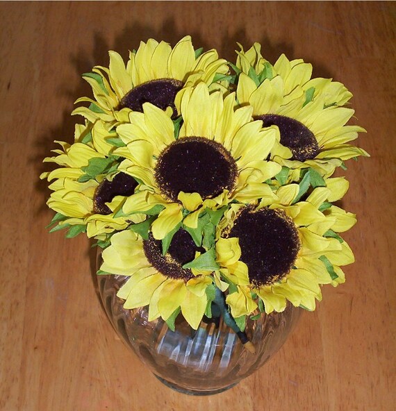 Sunflower Pens by reallycrafty on Etsy