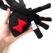 black widow spider plush