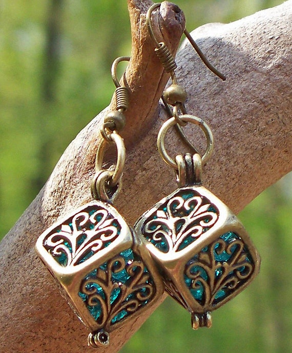 Items similar to Recycled Mason Jar Earrings on Etsy