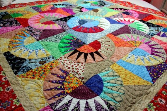 Reserved for Stacia New York Beauty Quilt Scrappy Style