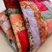 RESERVED FOR larso173 UGLY DUCKLING SALE COTTON CANDY Pastel Batik Quilt 61 X 81