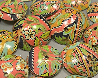 Bead Caps VINTAGE FLORAL Handmade Donna Millard GYPSY