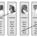 Printable Bookmarks, HORSES in Pencil, Party Favors: Instant Download WHOA Team