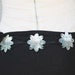 Tiare flower shapeBlack lip mother of pearl shell belt-Tahitian dance costume, Black lip flower belt