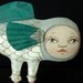 Darcie Fish-- Contemporary Folk Art Doll- MADE TO ORDER