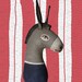 Donkey Wand-- Original Contemporary Folk Art-- Democrat Americana Red White, and Blue