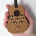 Monster Folk Art Guitar Hand Painted Wood Original OOAK