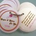 100 Custom Medium Circle Favor Tags