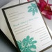 Summer Leaves Wedding Invitation Set