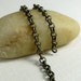 Brass antiqued medium rolo chain 3ft 3mm links