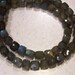 1/2 STRAND - Flashy Labradorite Faceted Cubes - 6x6mm
