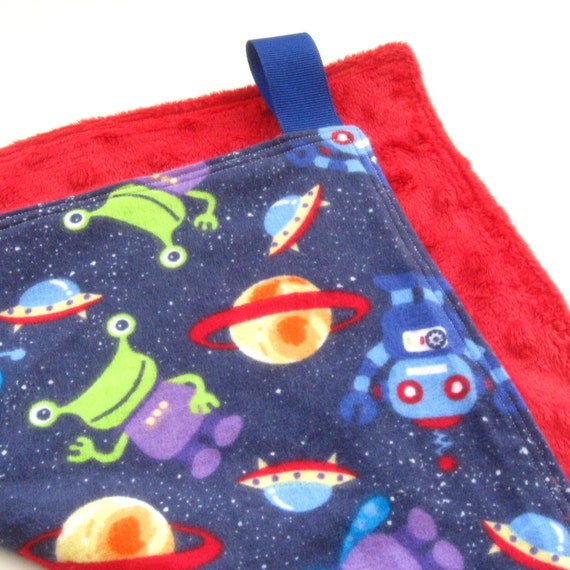 SALE Space Lovey Blanket Super Soft Minky Lovey Travel