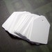 White gift tags, product tags, price tags, favor tags, set of 50