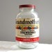 Advertising Original Grandmother's Strawberries Half Gallon Jar from Natick MA