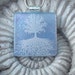 Dichroic Fused Glass Jewelry, Tree of Life Fused Dichroic Glass Pendant and Necklace 103011p102