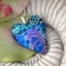 Dichroic Glass Pendant Heart - Dichroic Heart - Fused Glass Pendant - Fused Glass Jewelry - Fused Dichroic Glass Jewelry 011712p106