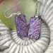 Dichroic Glass Earrings - Pink Earrings - Dichroic Fused Glass Jewelry - 031512e105
