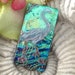 Exotic Bird -Dichroic Glass Pendant - Dichroic Fused Glass Jewelry - Necklace Egret 042412p106