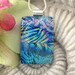 Ooriginal Art - OOAK- Glass Necklace - Contemporary - Dichroic Fused Glass Jewelry - Fused Glass Pendant - Dichroic Necklace 050312p100