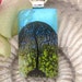 Dichroic Fused Glass Jewelry - Umbrella Tree - Pendant - Dichroic Glass Tree of Life - 051612p101