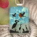 Heron - Crane Necklace - Dichroic Fused Glass Jewelry - Dichroic Glass Pendant - Necklace - Bird 062212p102