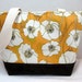 Poppy Medium Purse Brown Corduroy Bottom Orange Inside Pockets