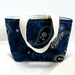 Paisley Mini Purse Tote Navy