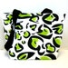 Cheetah Purse - Chartreuse Animal Print Handbag - Medium Bag Inside Pockets - Lime Leopard Tote Bag